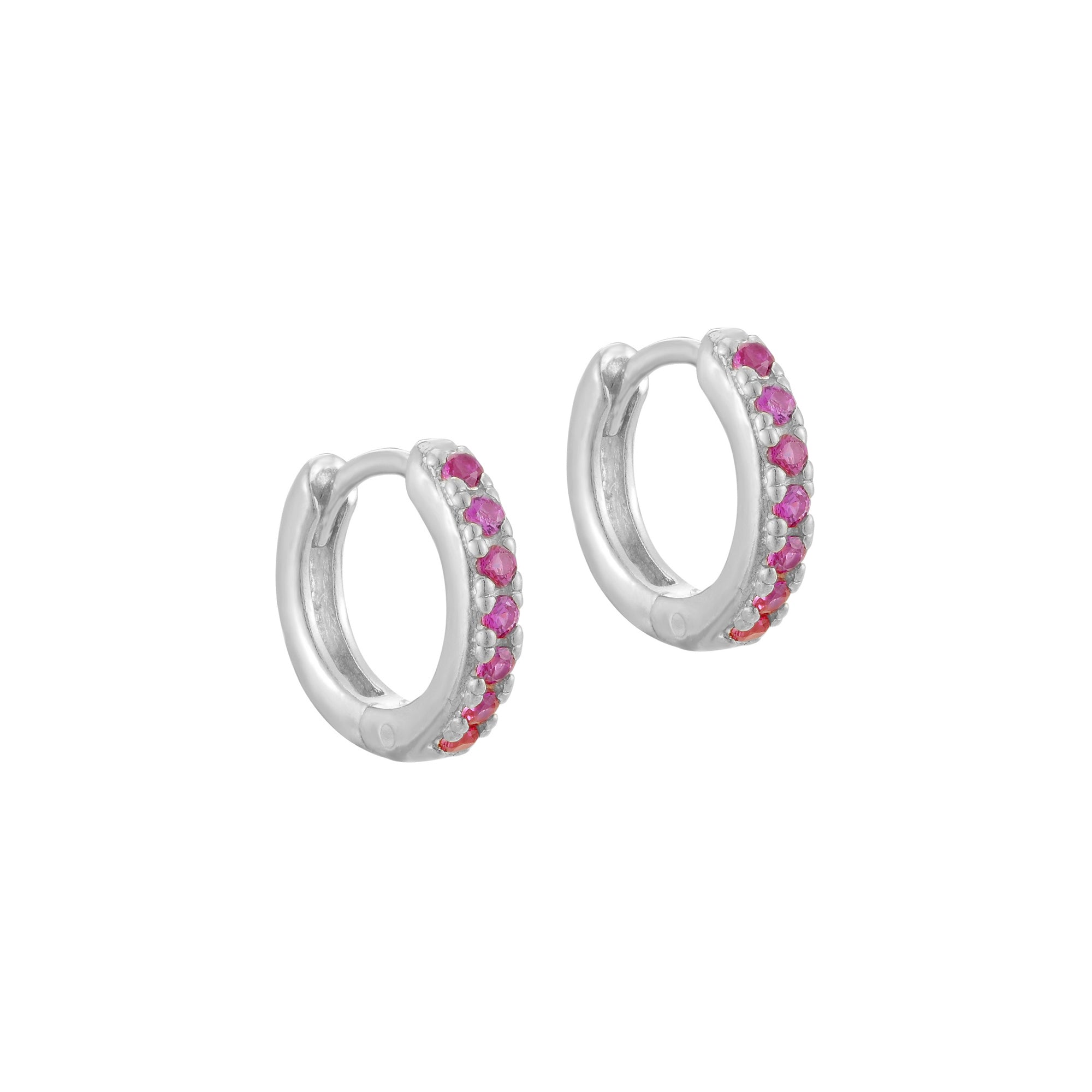 silver ruby earring - seolgold