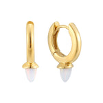 gold spike earrings - seol-gold
