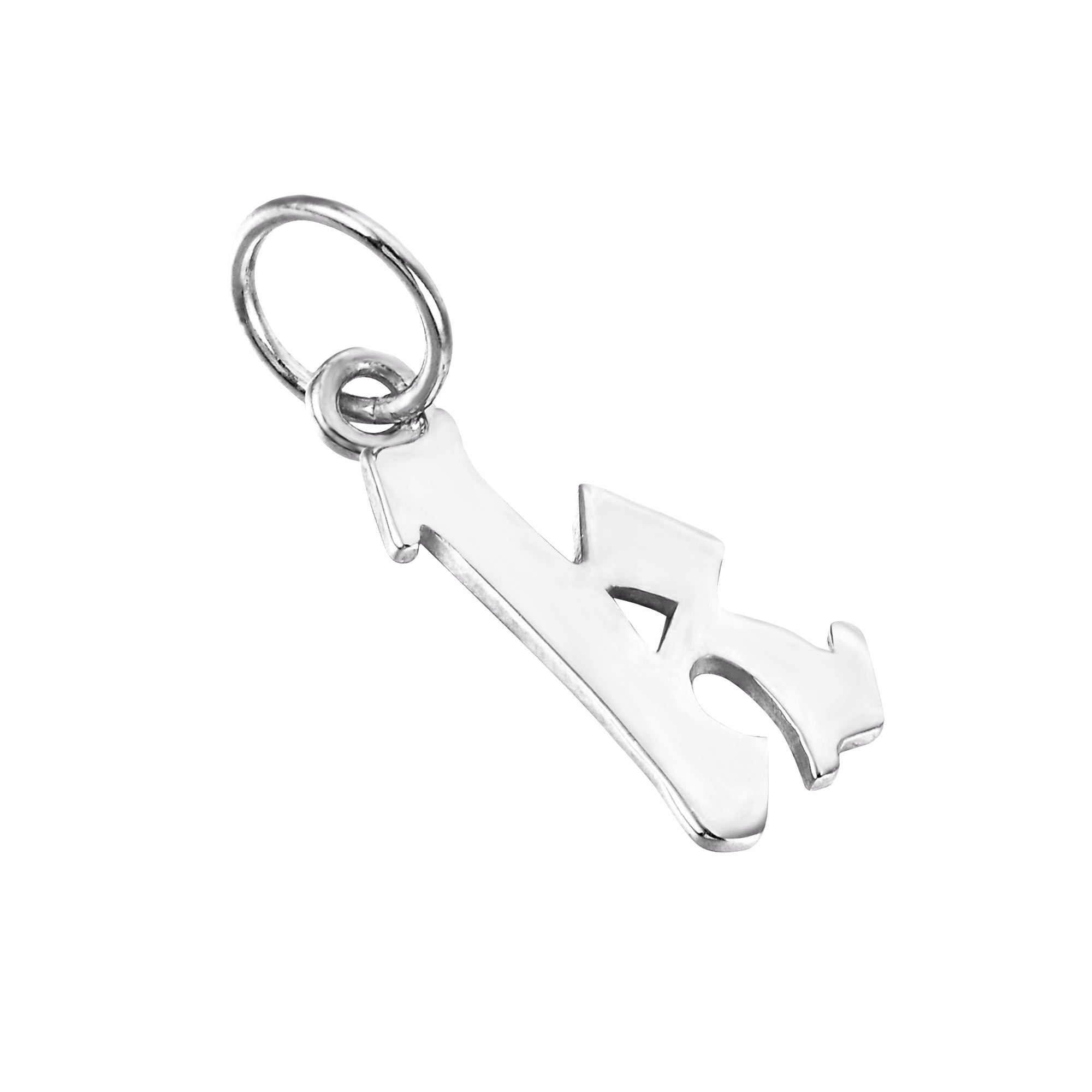 gothic alphabet Letter Charms - seol-gold