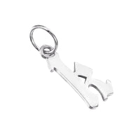 gothic alphabet Letter Charms - seol-gold