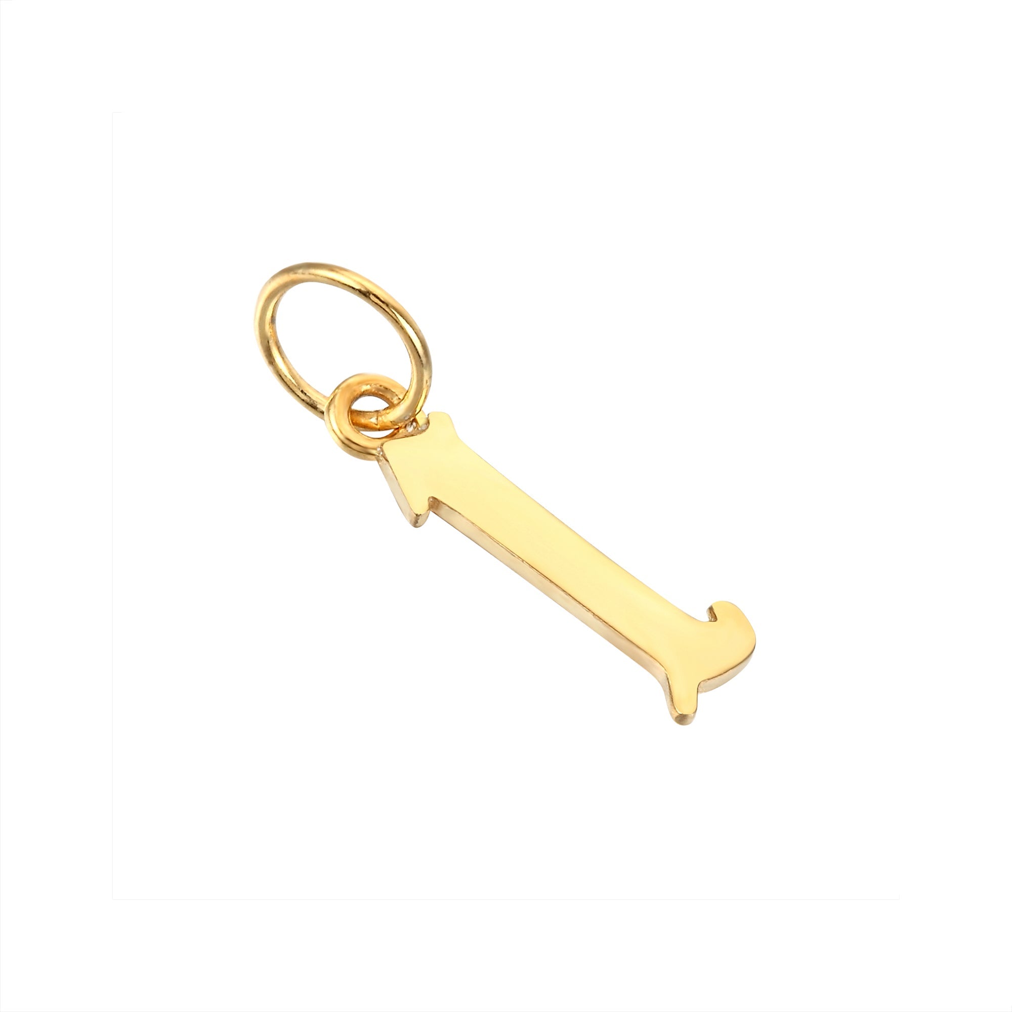 18ct Gold Plated Old English Alphabet Letter Charm