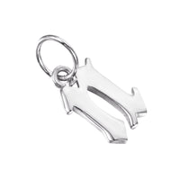 gothic alphabet Letter Charms - seol-gold
