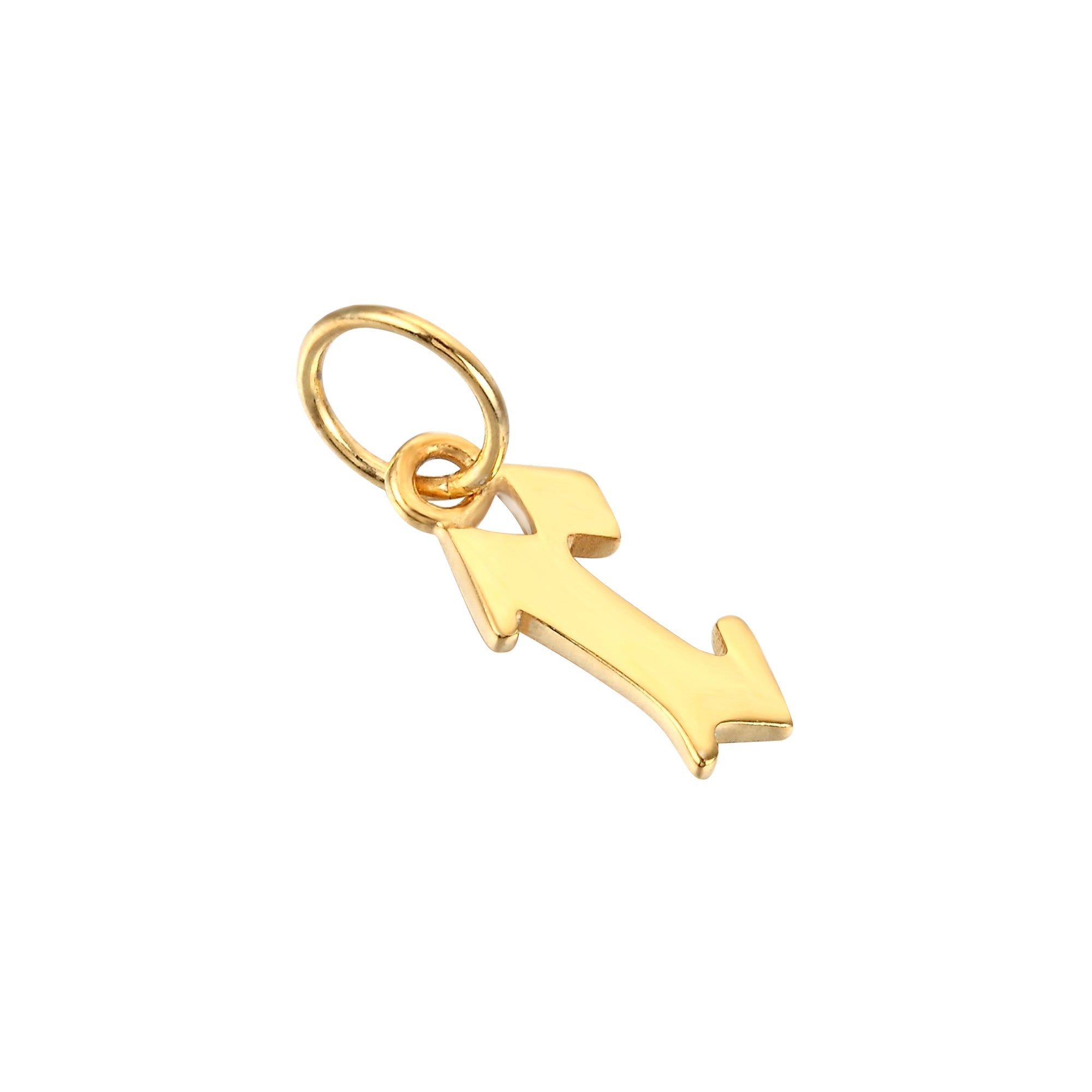 18ct Gold Plated Old English Alphabet Letter Charm