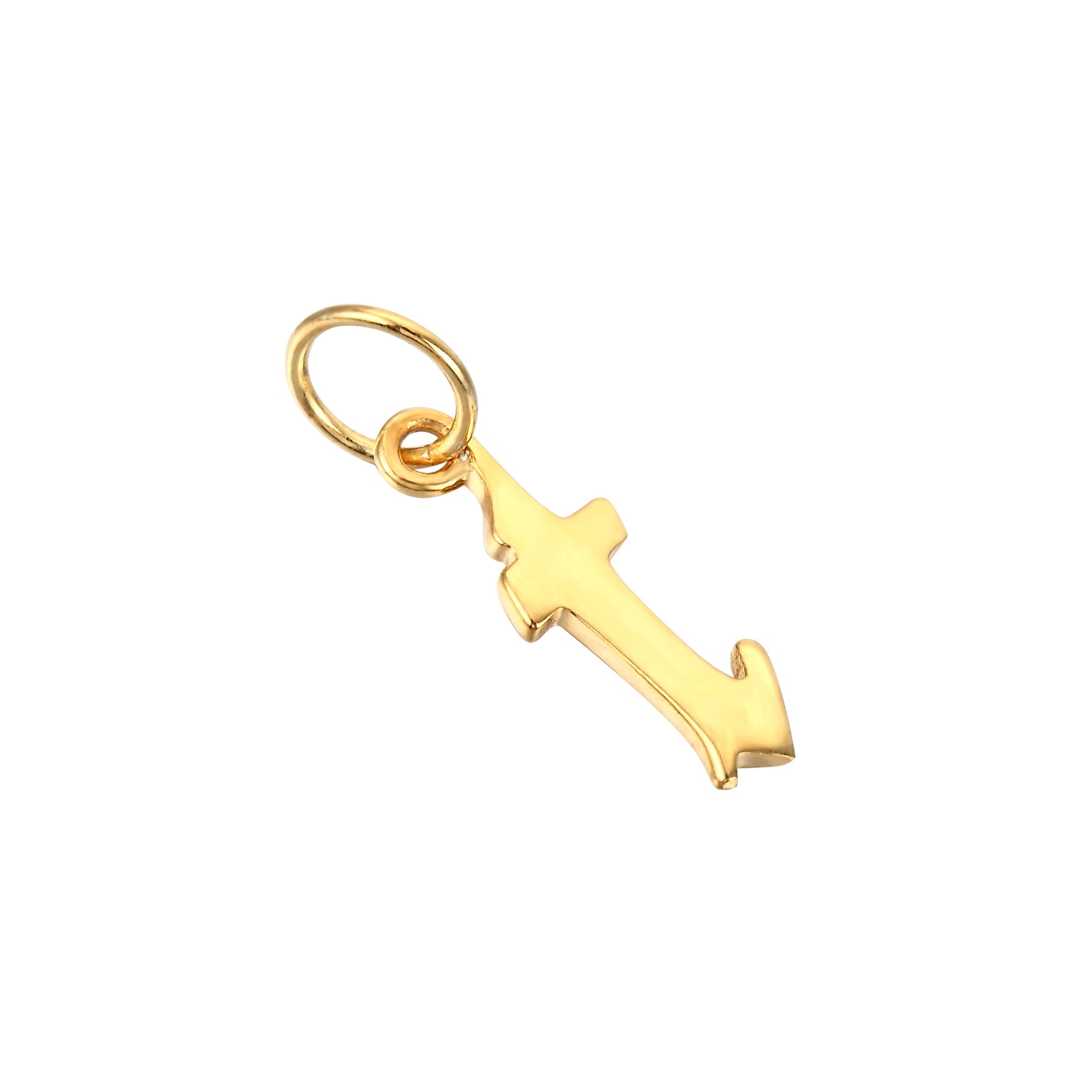 18ct Gold Plated Old English Alphabet Letter Charm