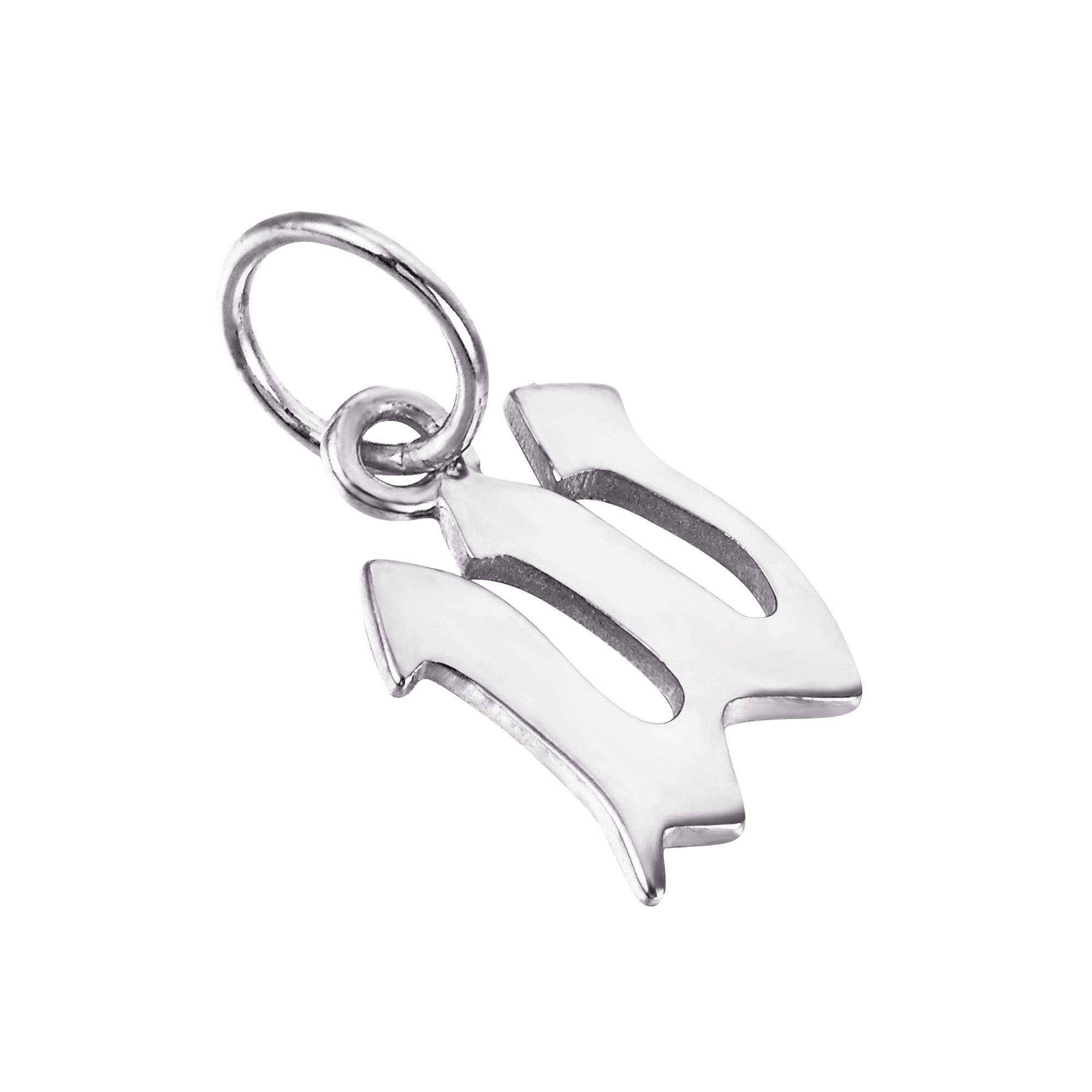 gothic alphabet Letter Charms - seol-gold