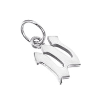 gothic alphabet Letter Charms - seol-gold