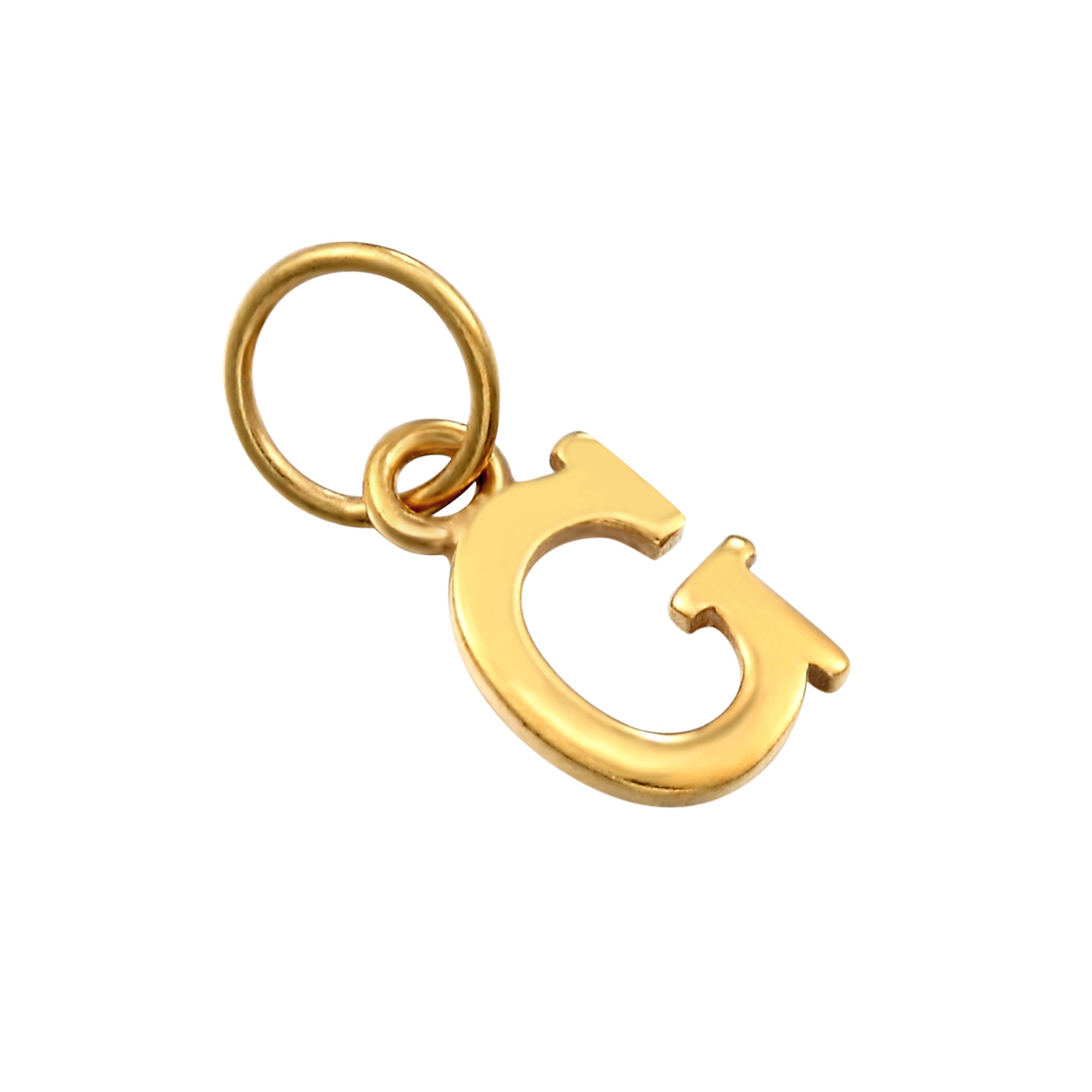 18ct Gold Plated Classic Font Alphabet Letter Charm