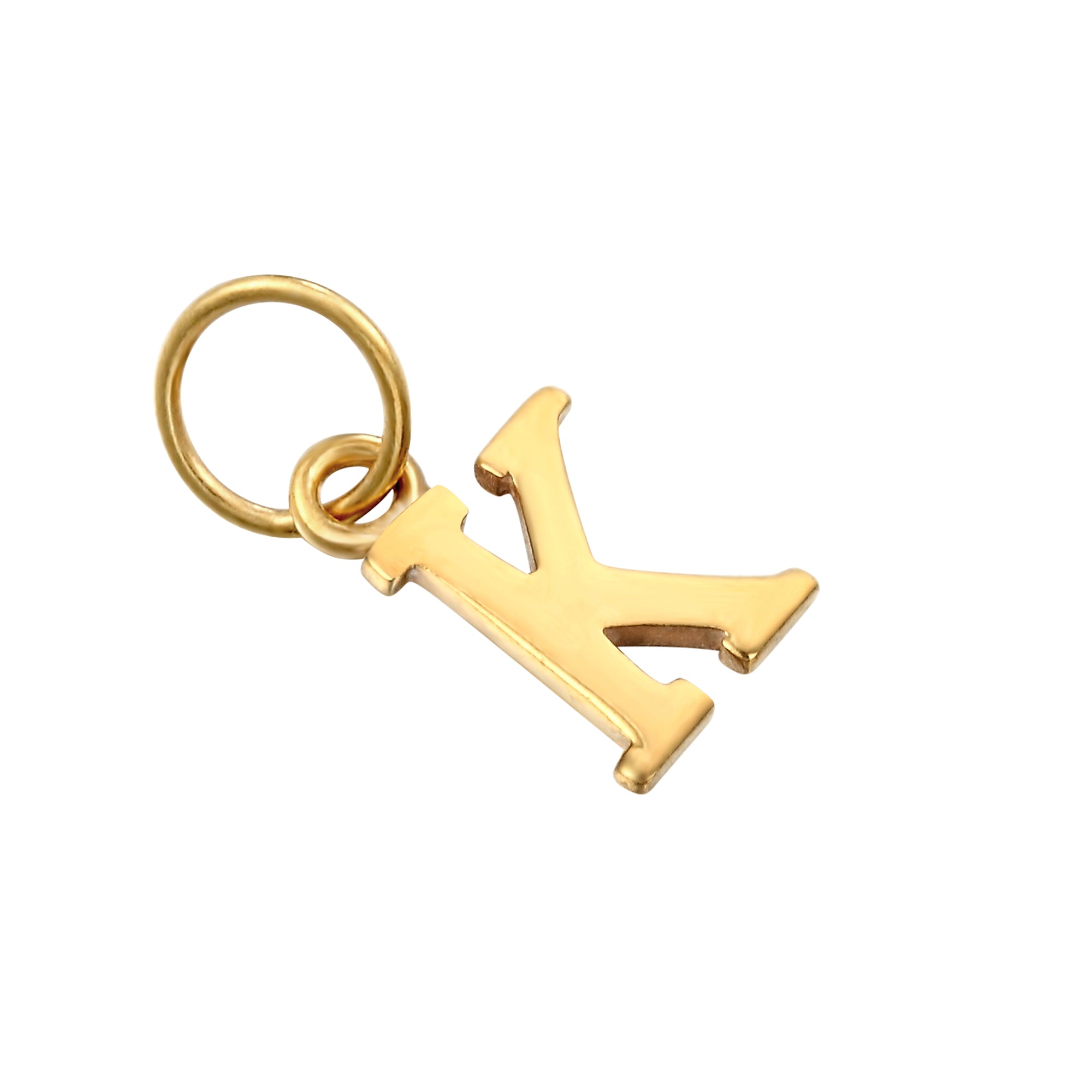 18ct Gold Plated Classic Font Alphabet Letter Charm