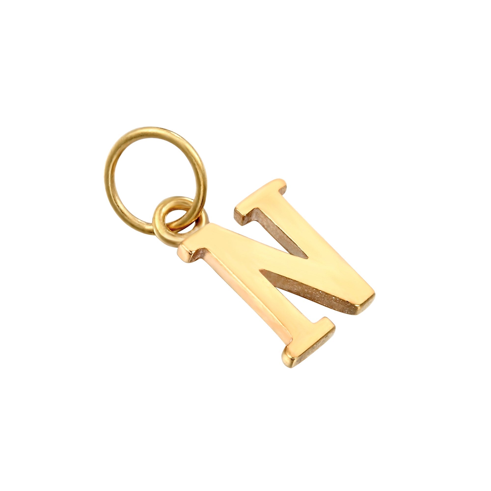 18ct Gold Plated Classic Font Alphabet Letter Charm