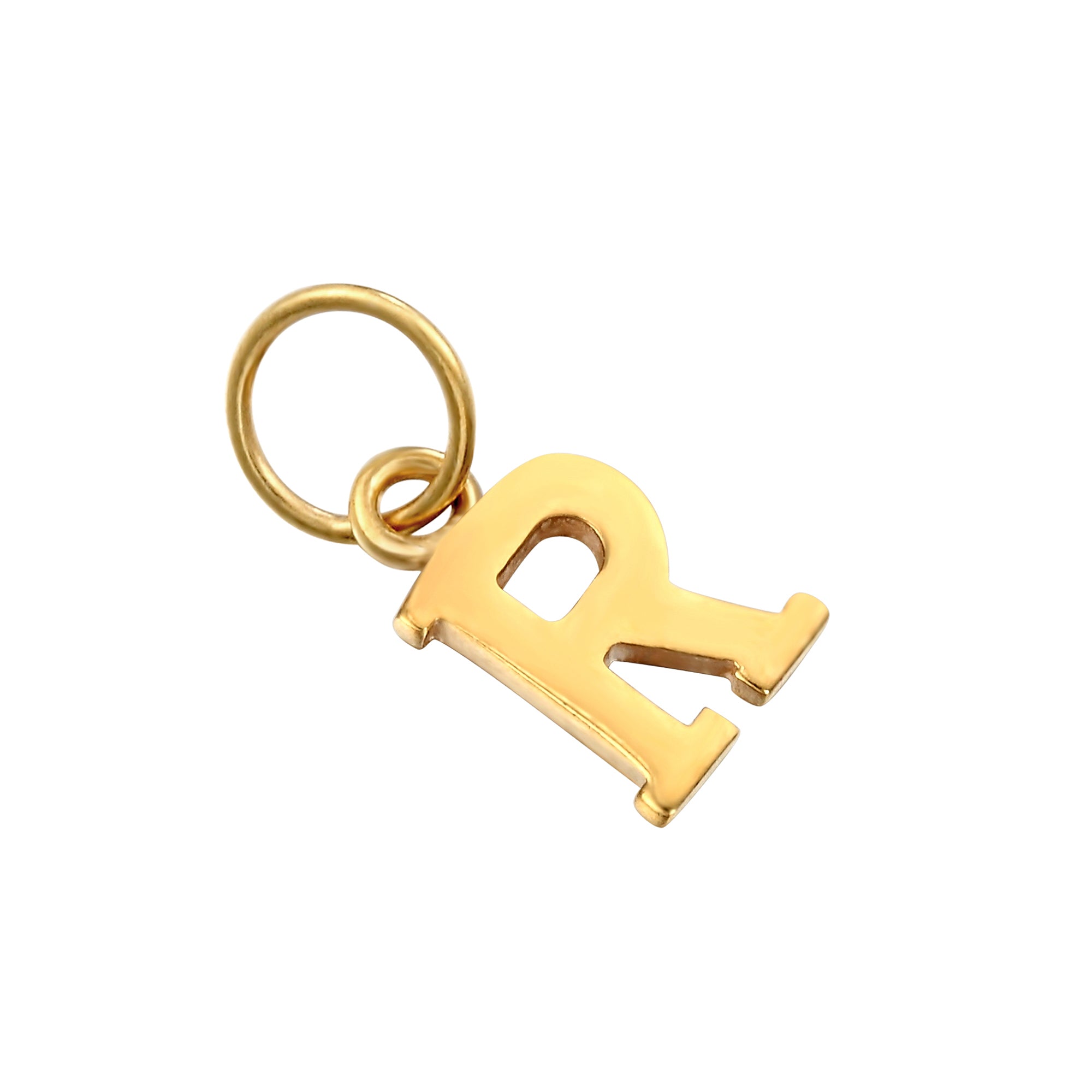 18ct Gold Plated Classic Font Alphabet Letter Charm
