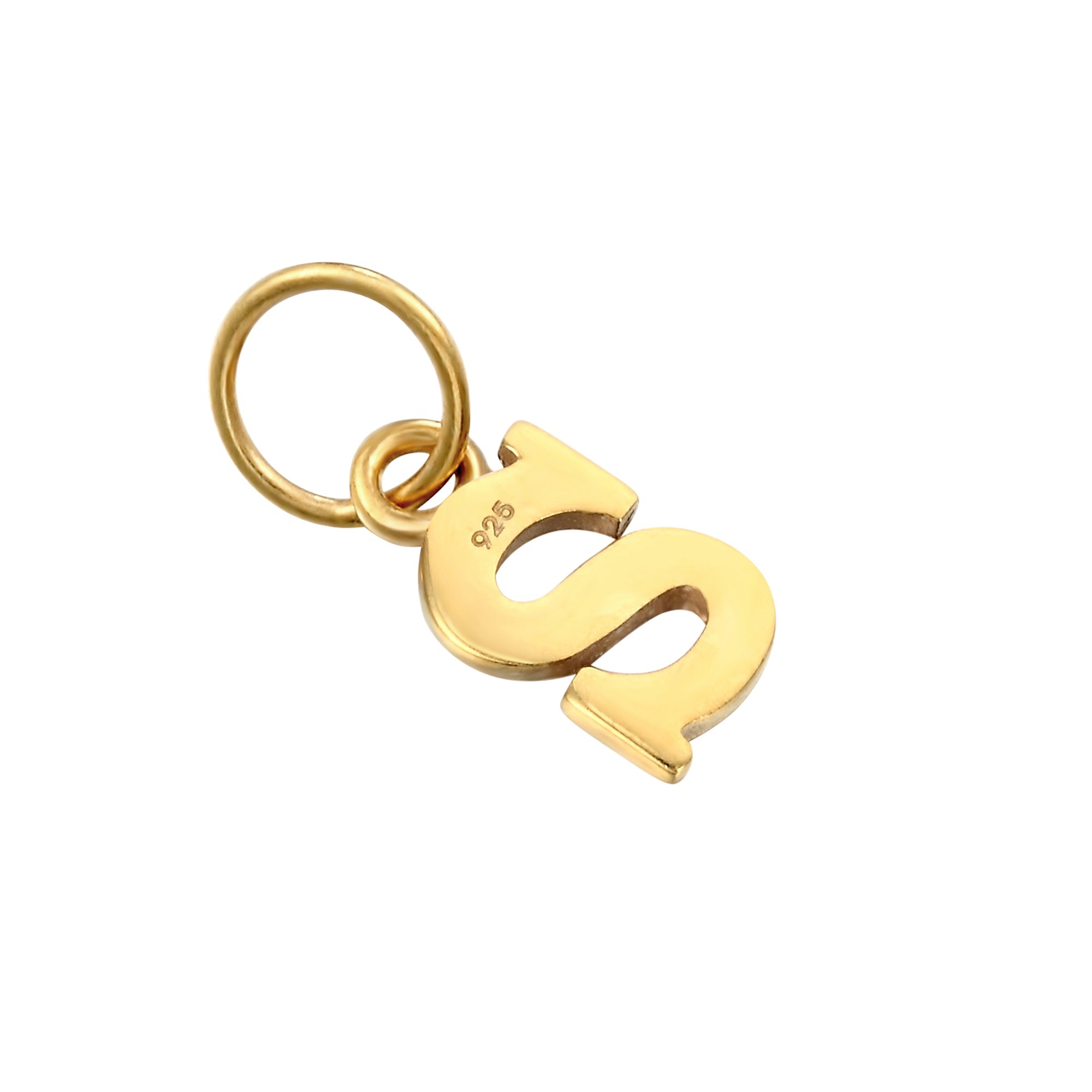 18ct Gold Plated Classic Font Alphabet Letter Charm