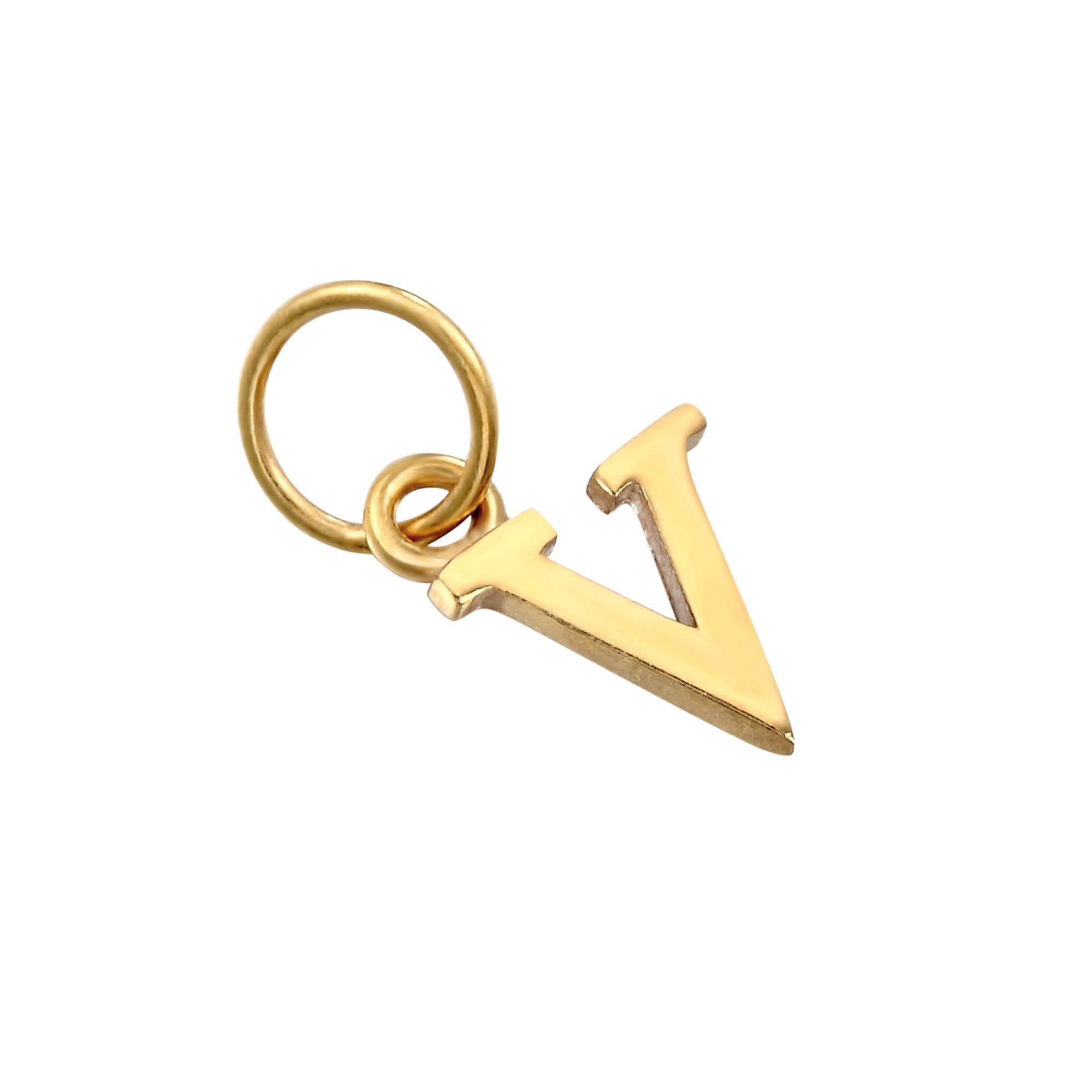 18ct Gold Plated Classic Font Alphabet Letter Charm