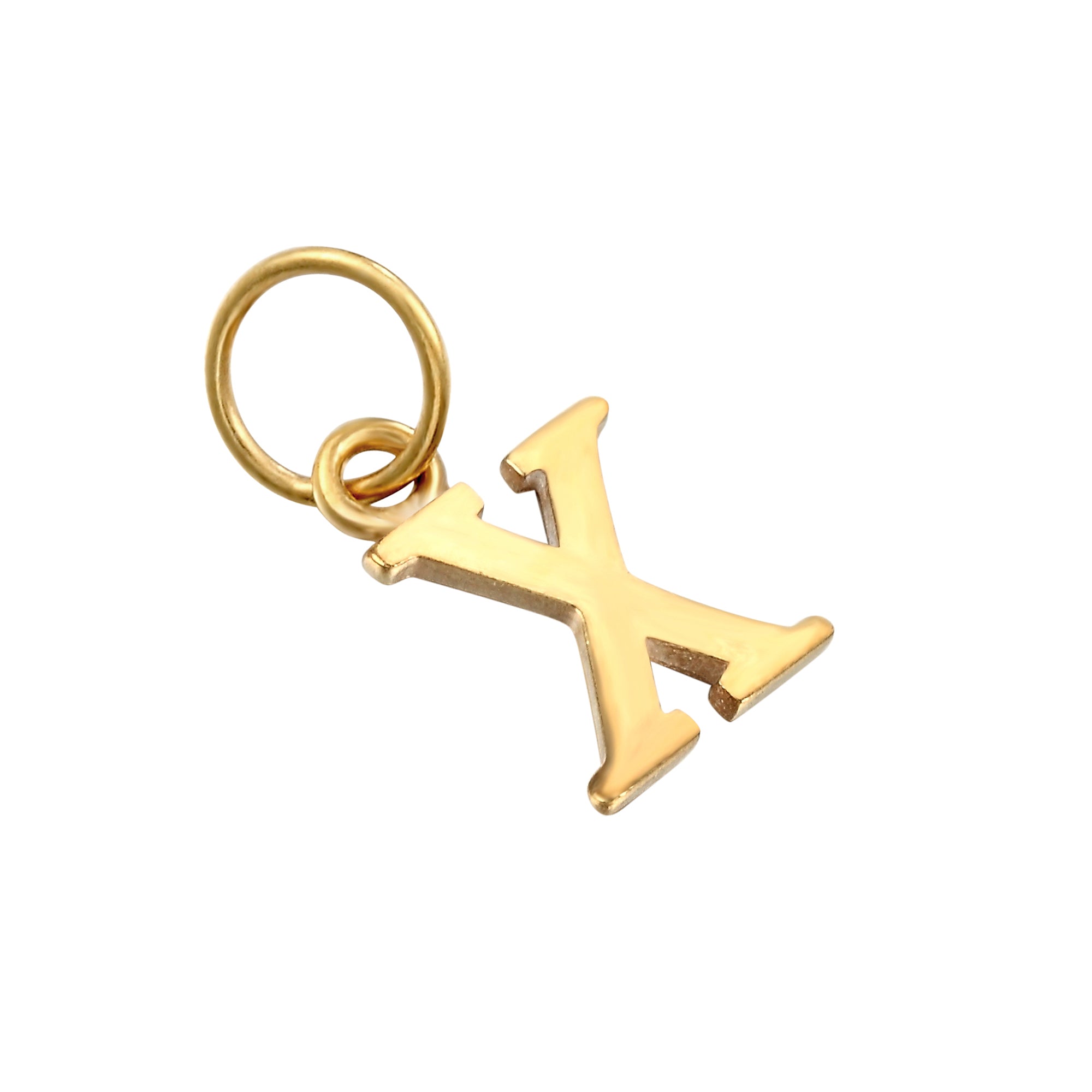 18ct Gold Plated Classic Font Alphabet Letter Charm