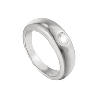 silver dome ring - seolgold