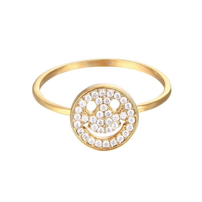gold smiley ring - seol-gold