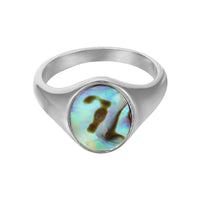 silver signet ring - seolgold
