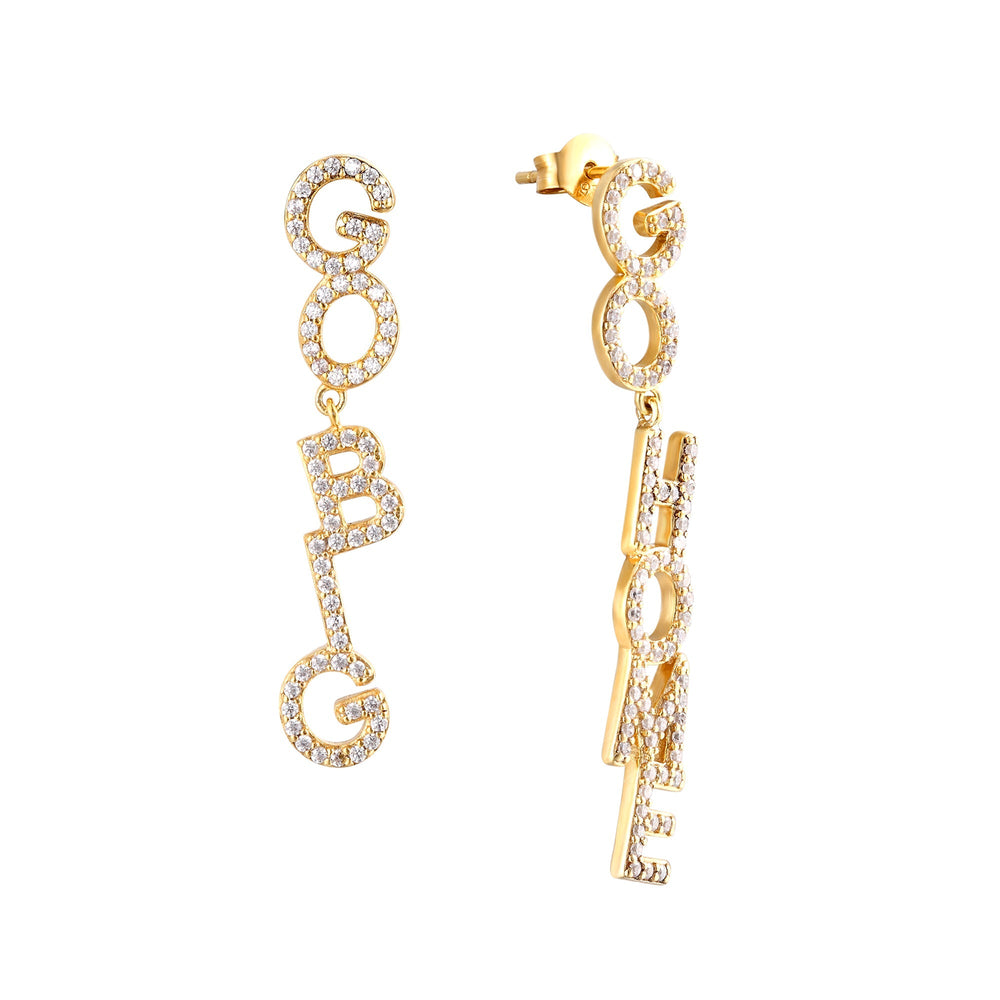 18ct Gold Vermeil 'Go big Go home' Earrings