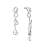 silver statement earrings - seolgold