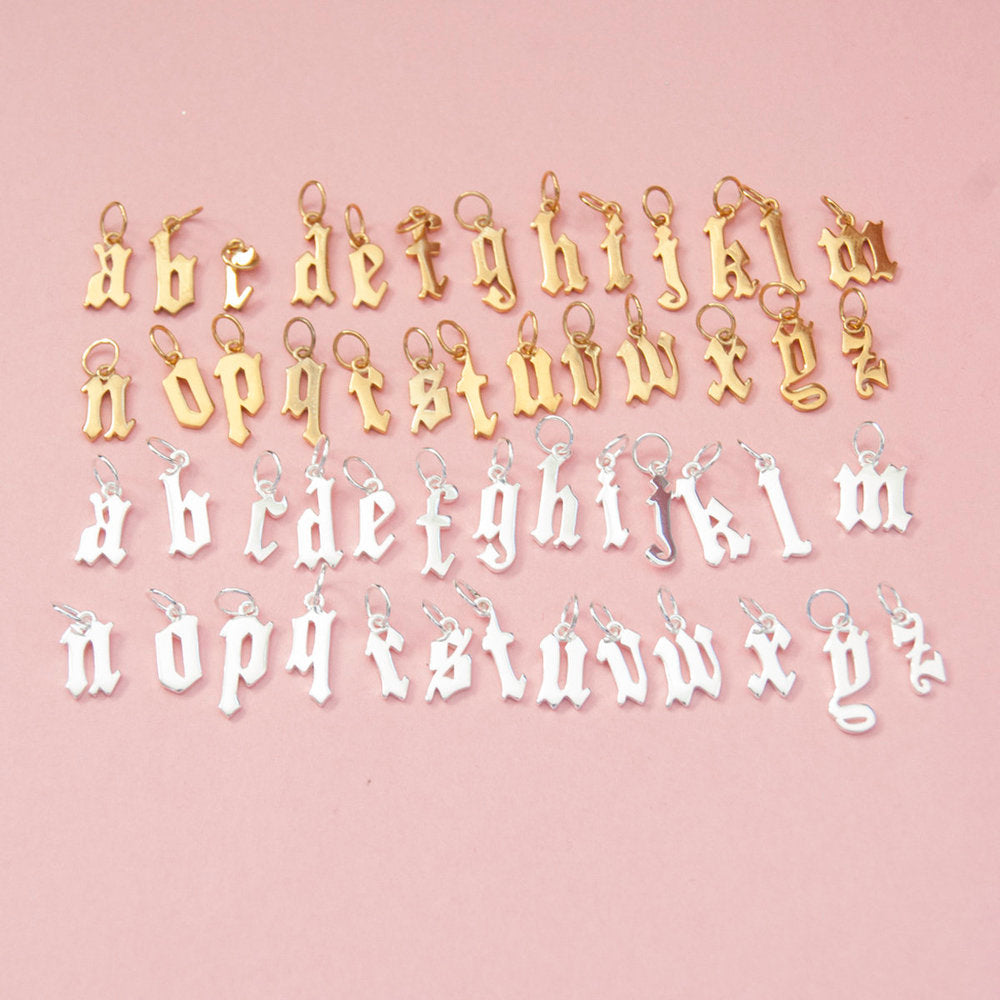 Alphabet Letter Charms - seol-gold