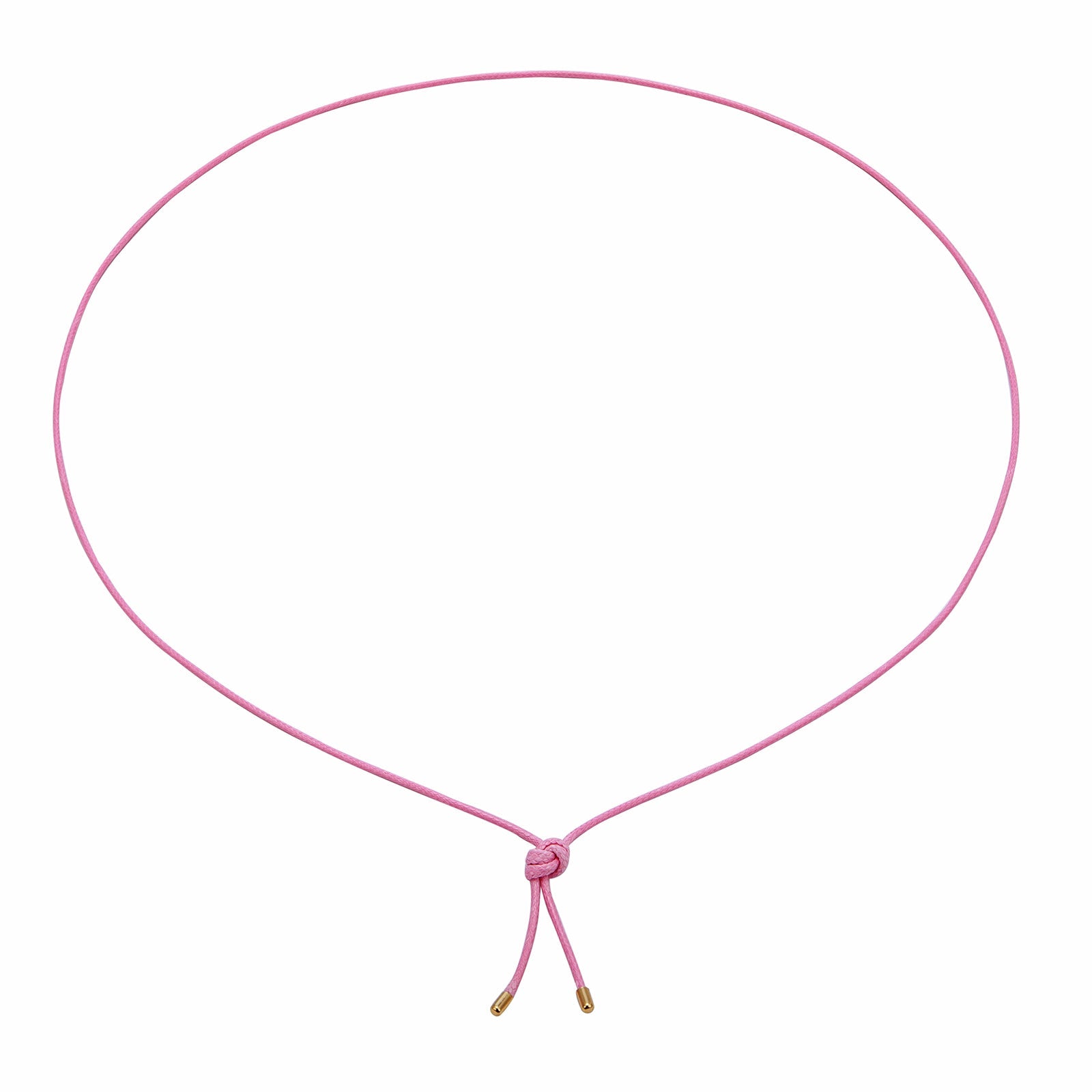 pink cord necklace - seolgold