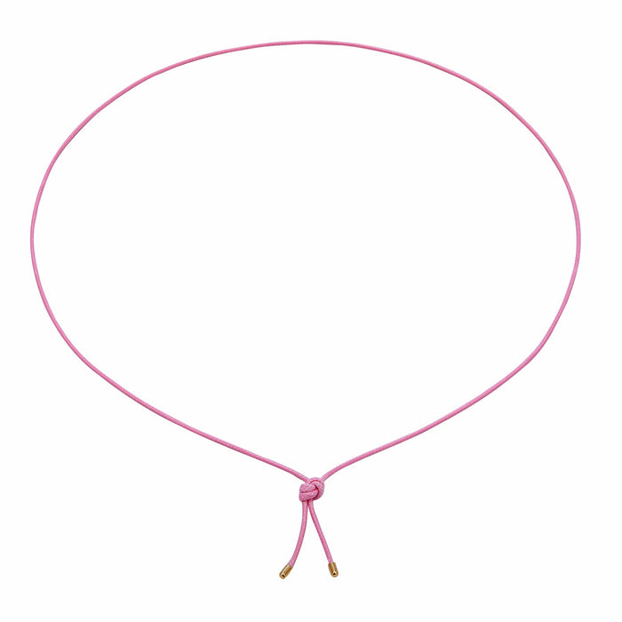 pink cord necklace - seolgold