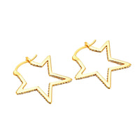 star earrings - seol gold