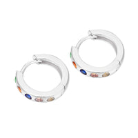 silver rainbow earring - seolgold
