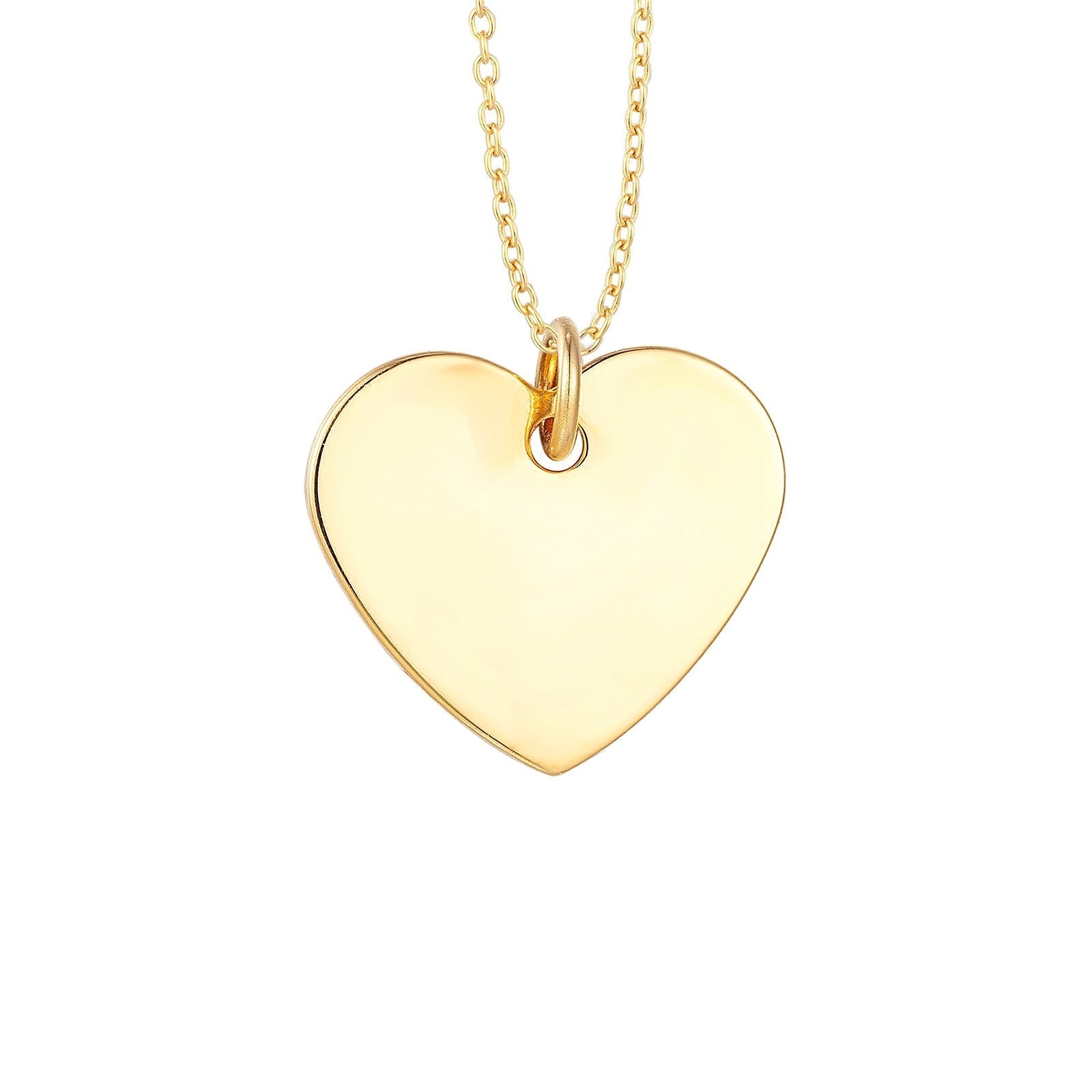 Heart Disc Pendant - Seol Gold