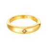 cz domed ring - seol gold