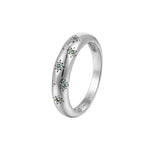 Seol gold - Starry Emerald Domed Ring