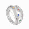 Rainbow CZ Ring - Seol Gold