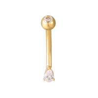 9ct belly bar - seol gold