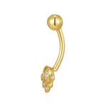9ct Solid Gold Belly Bar - seolgold