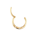 gold cartilage hoop earring- seol-gold