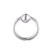 9ct Solid White Gold - cartilage hoop - seolgold