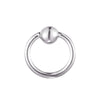 9ct Solid White Gold - cartilage hoop - seolgold