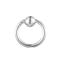 9ct Solid White Gold - cartilage hoop - seolgold