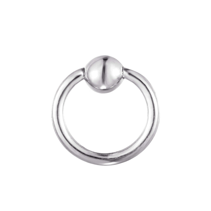 9ct Solid White Gold - cartilage hoop - seolgold