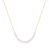 gold pearl necklace - seol-gold