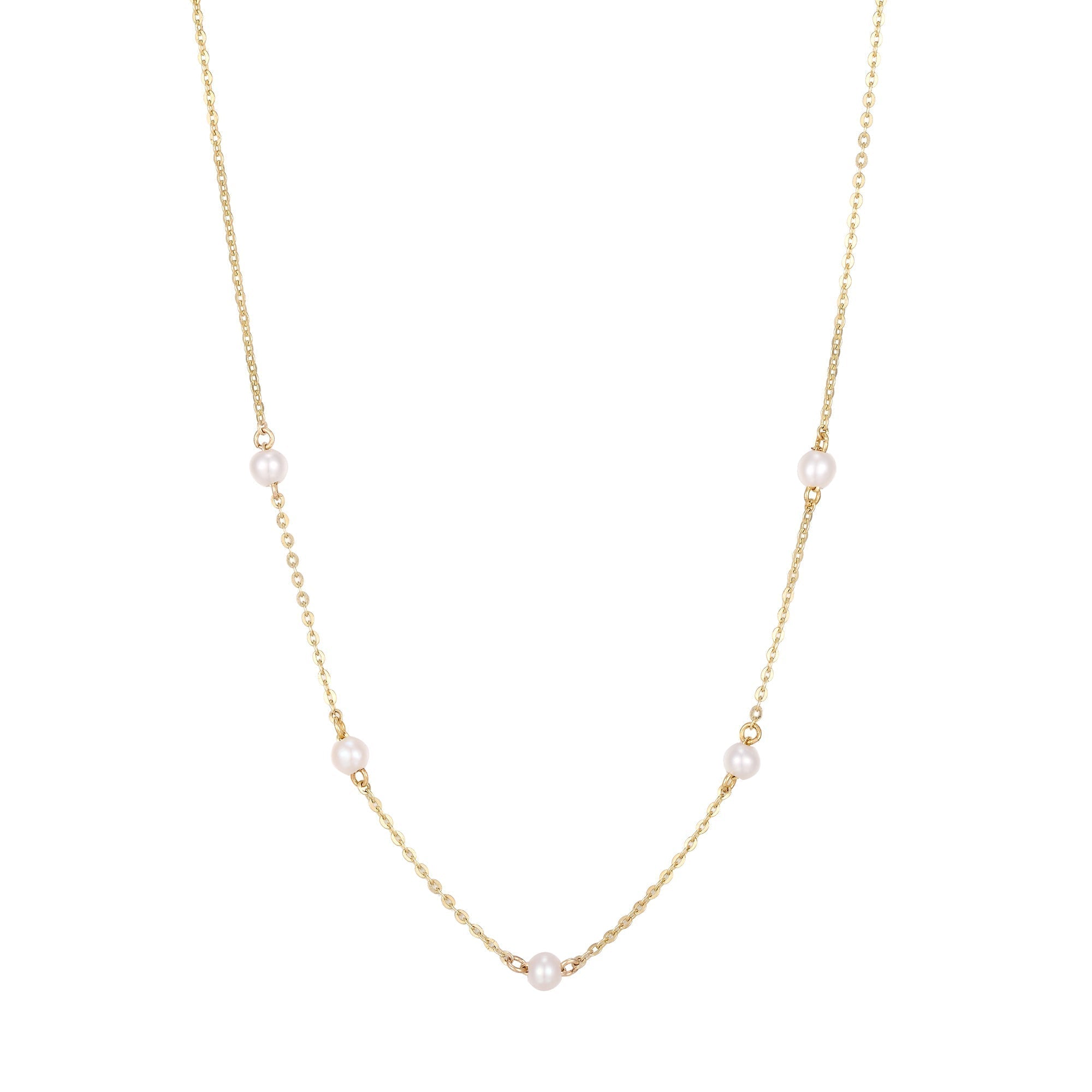 9ct gold pearl necklace - seolgold