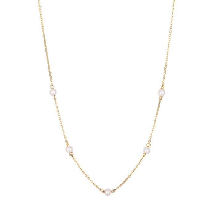 9ct gold pearl necklace - seolgold