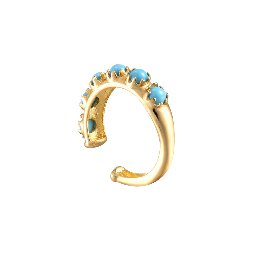 9ct gold - turquoise earring - seolgold
