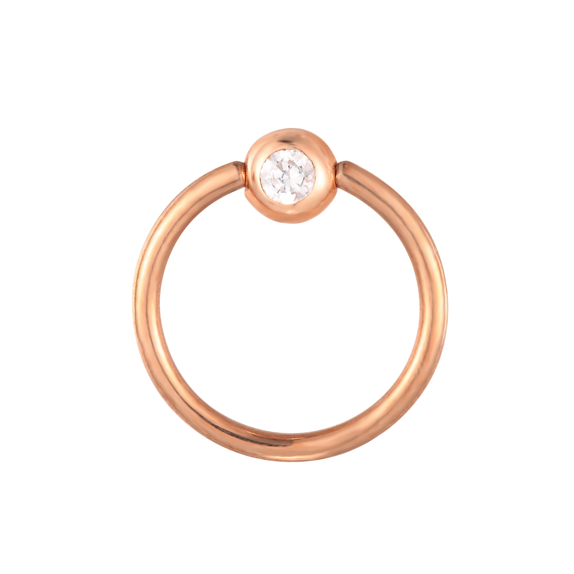 9ct rose gold - cartilage earring- seolgold
