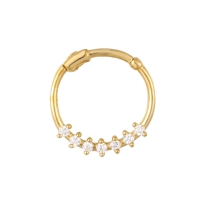 9k gold rook piercing - seolgold