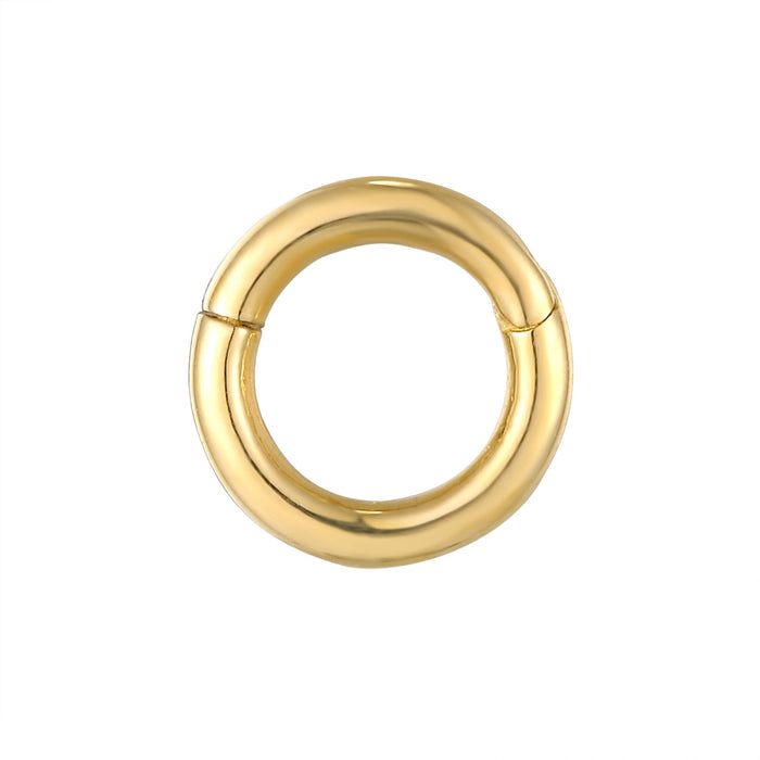 9k gold helix hoop - seolgold