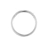 9ct Solid White Gold Segment Hoop Earring