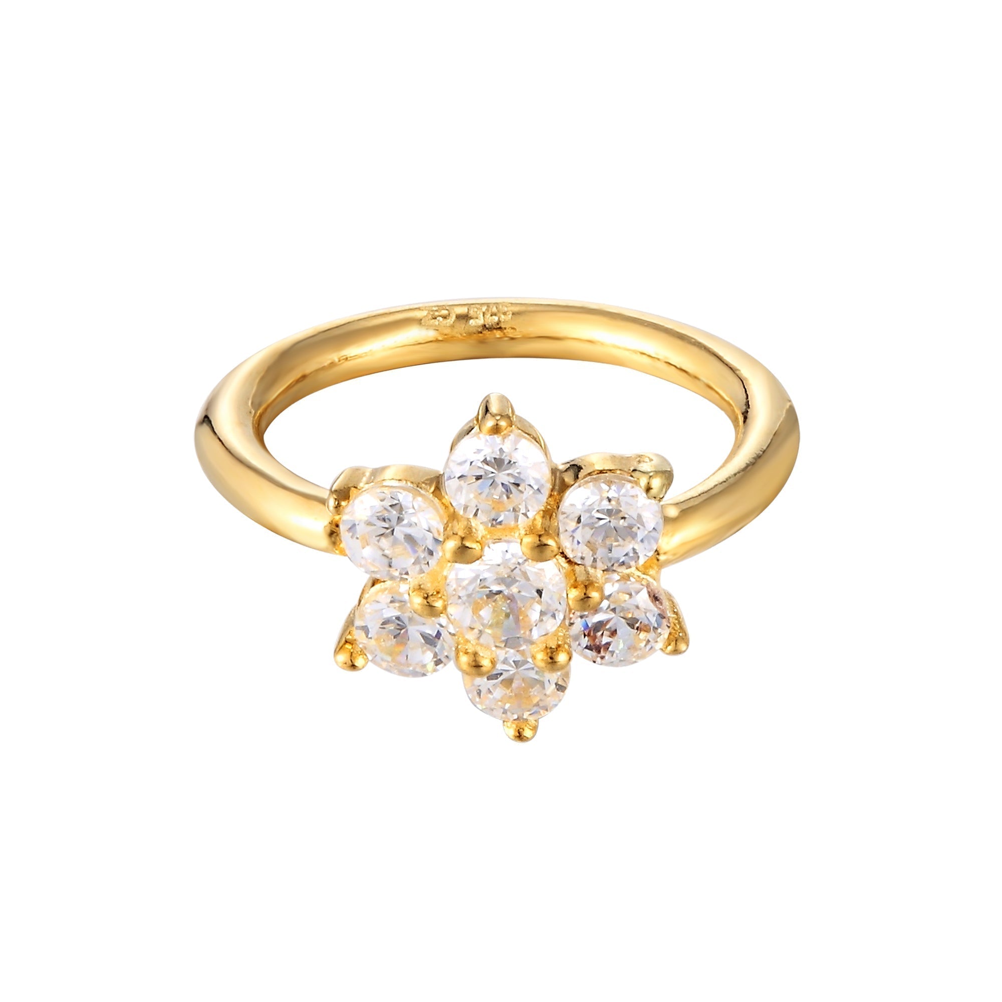 9ct gold - cartilage earring - seolgold