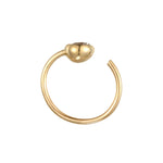 gold cartilage hoop - seol-gold