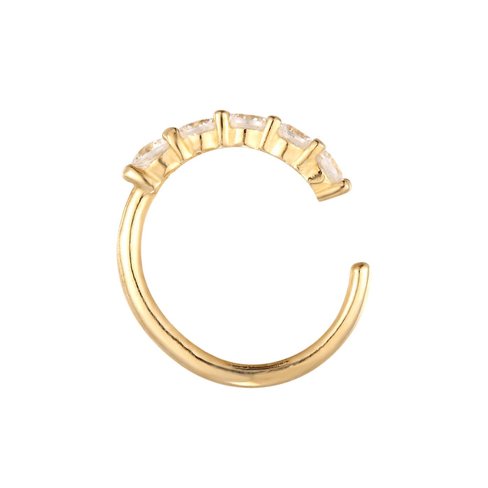 gold cartilage hoop - seol-gold