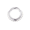 Sterling silver clicker hoop - seolgold